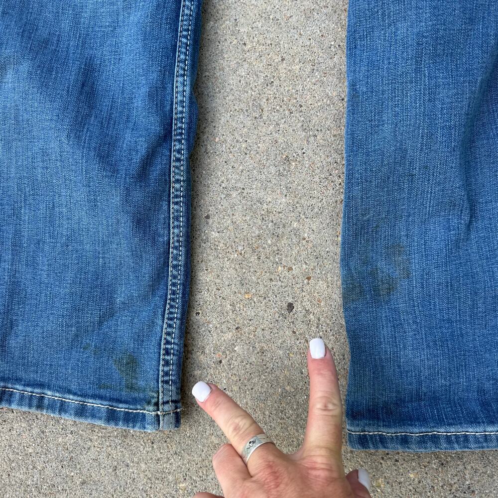 Ariat 33S Rebar Perfect Rise Riveter Boot Cut Jeans in Malibu 10041067 - Picture 7 of 11